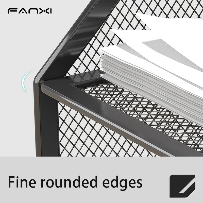 3-Tier Metal Mesh Desk Organizer